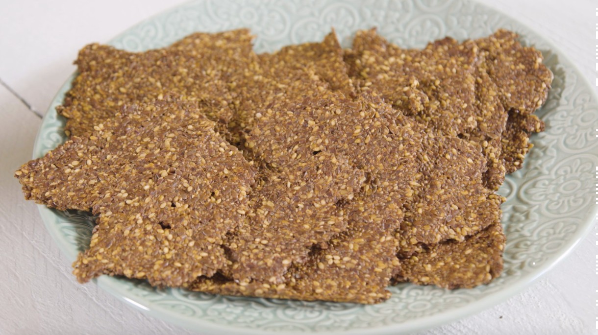 Lijnzaadplatbrood