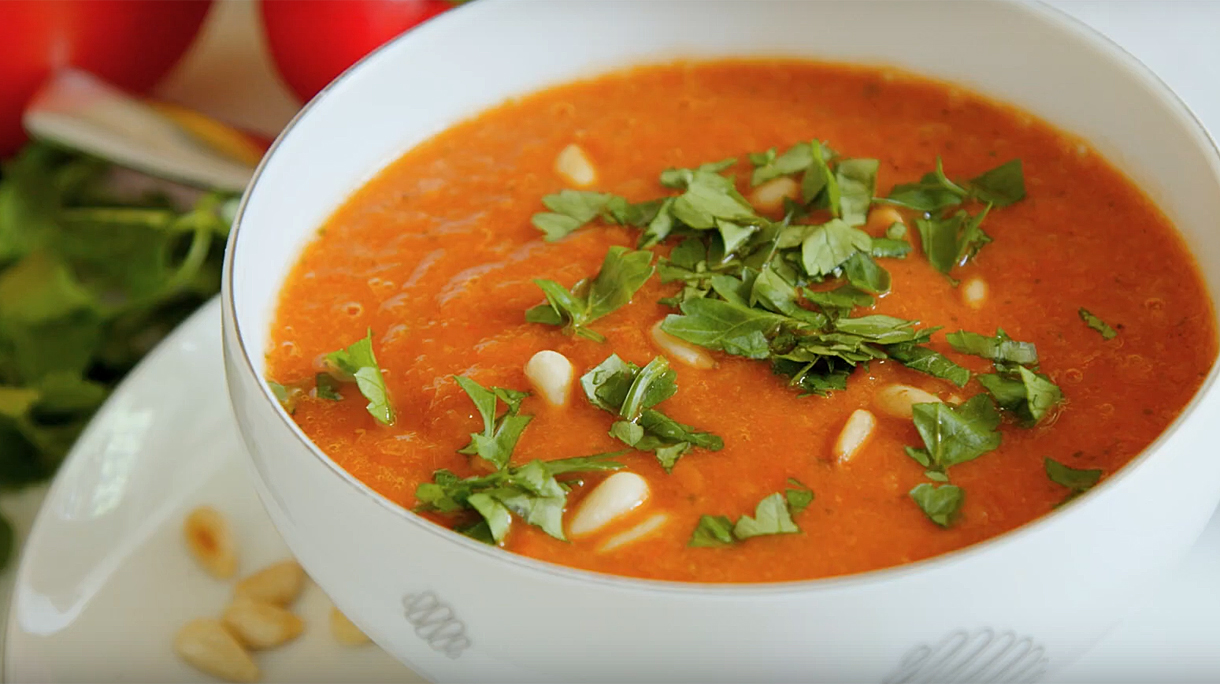 Tomaten paprikasoep