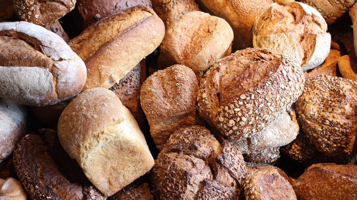 High Angle View Of Bread