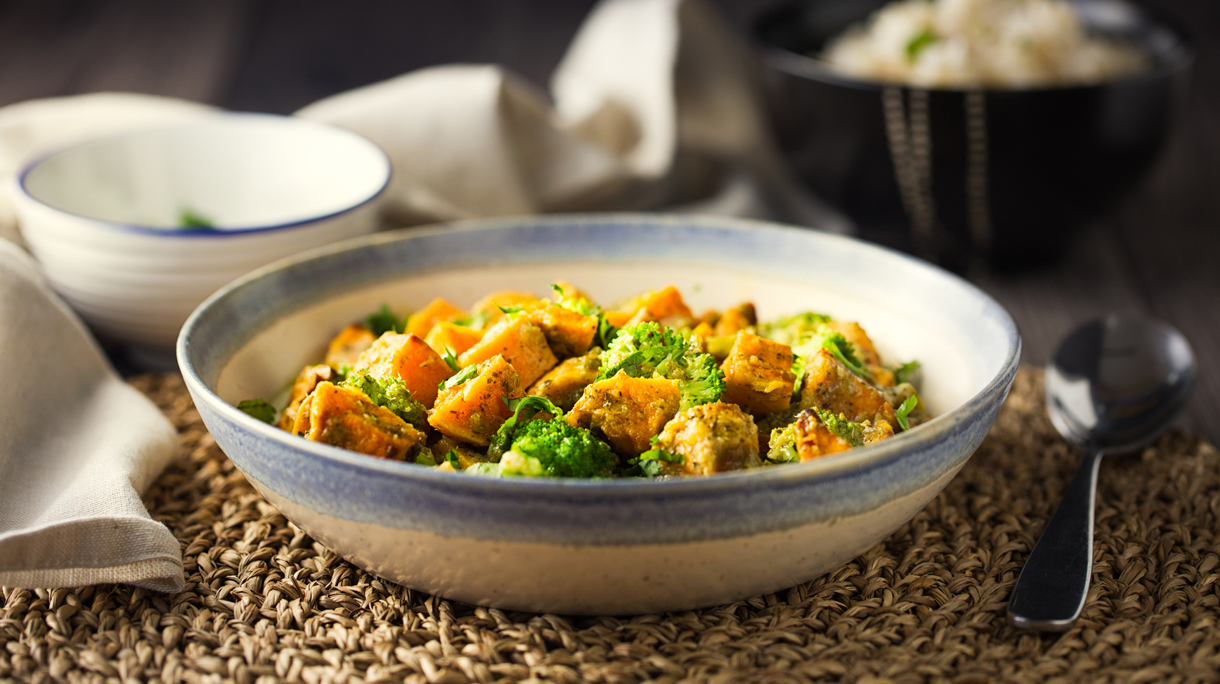 Vegan sweet potato curry