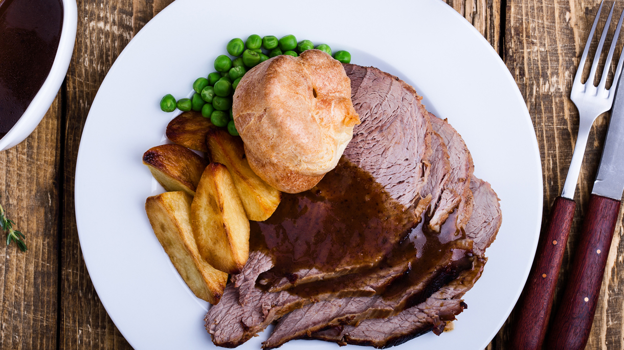 Traditional British Dishes. Sunday roast