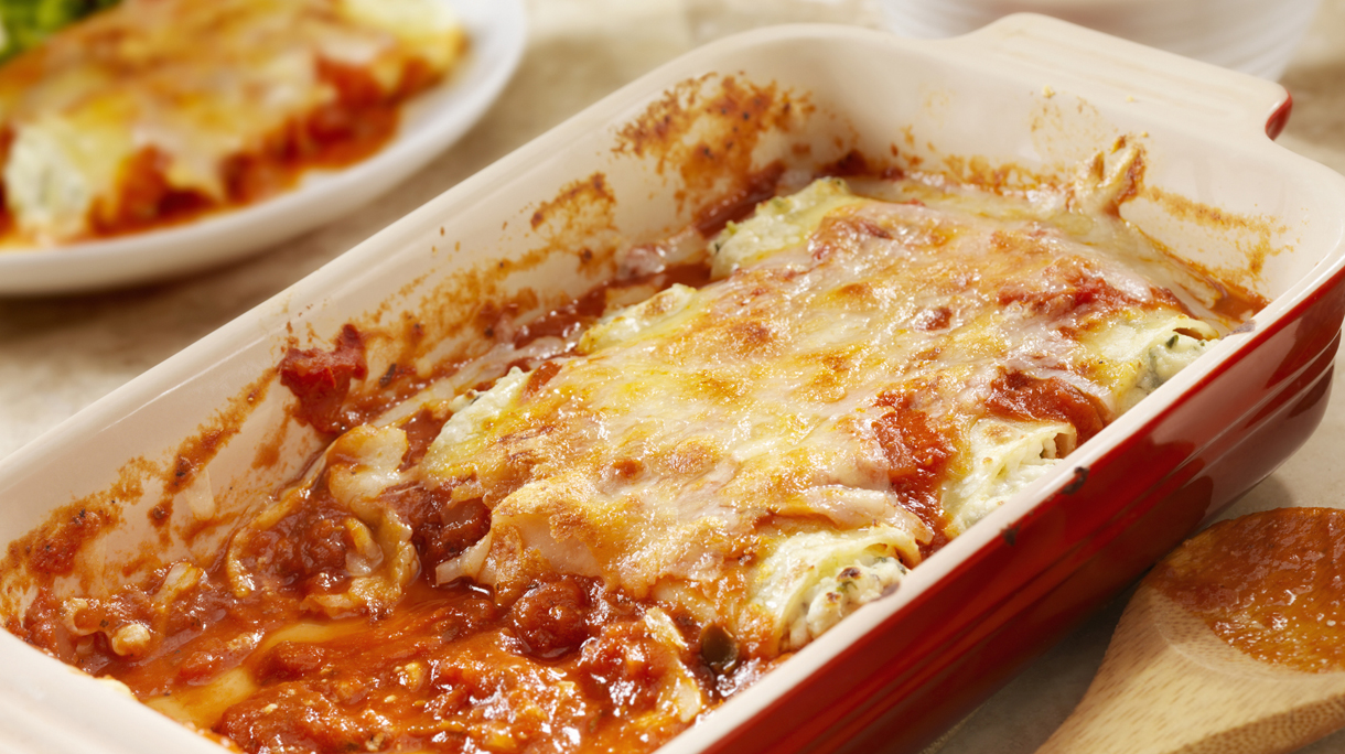 Stuffed Cannelloni with Ricotta and Spinich