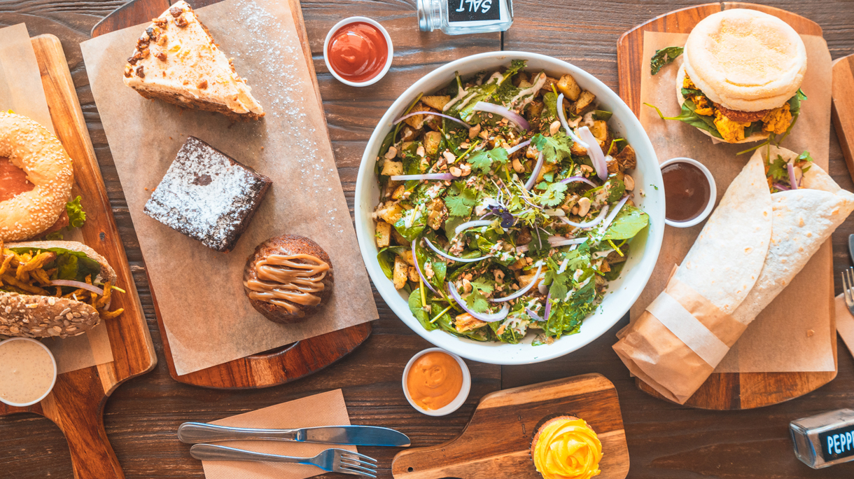 Vegan Gluten-Free Food Table.