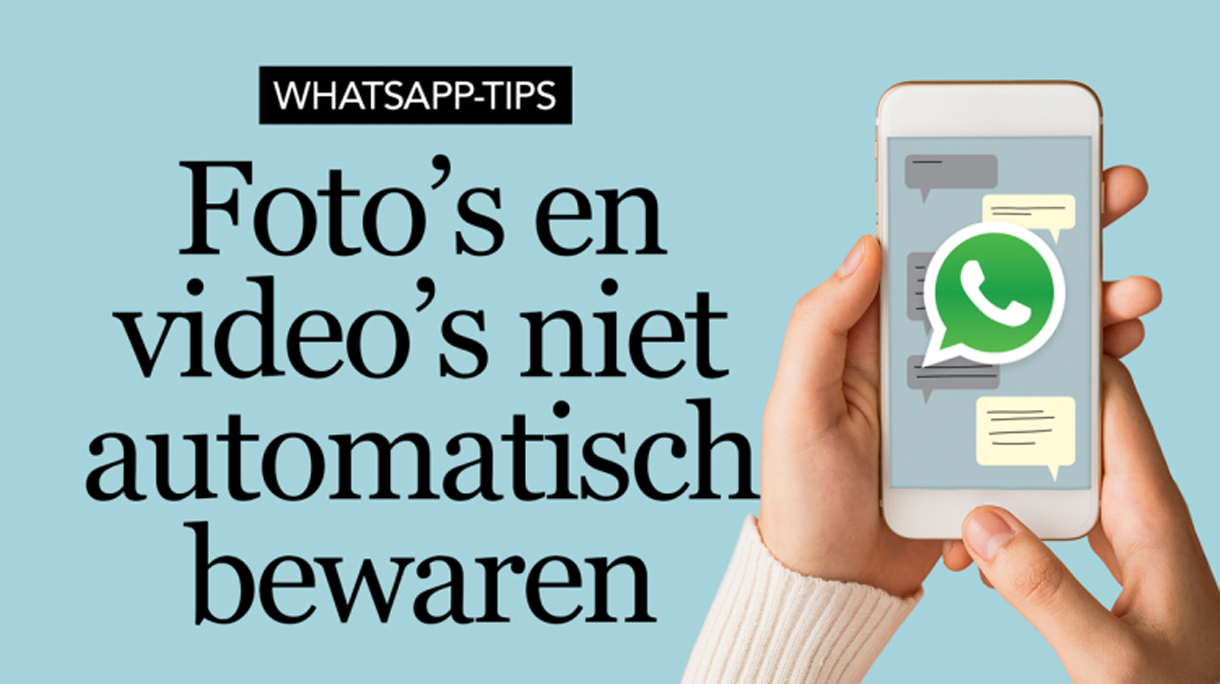Foto's en video's niet automatisch bewaren in WhatsApp