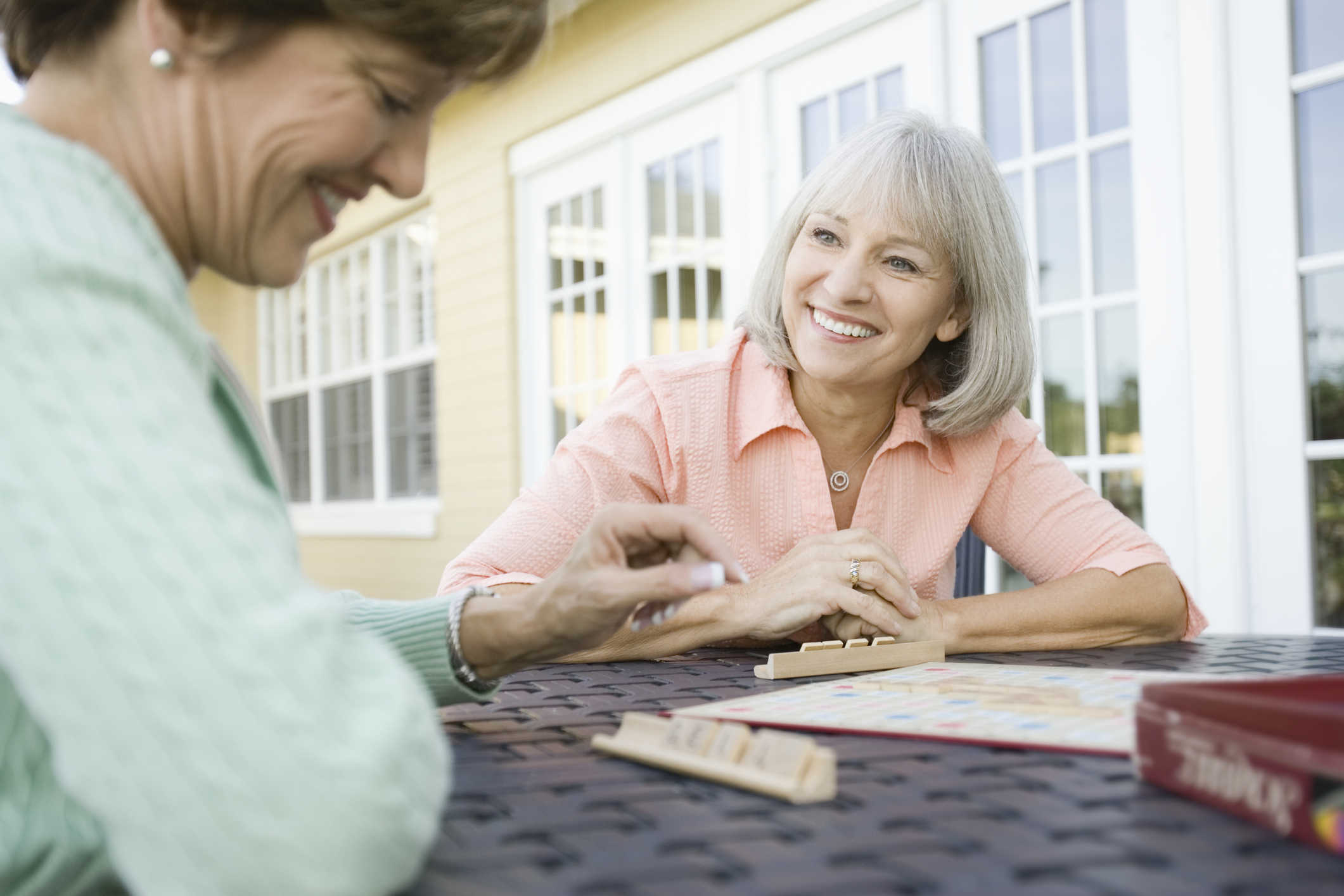 Friends Playing Scrabble