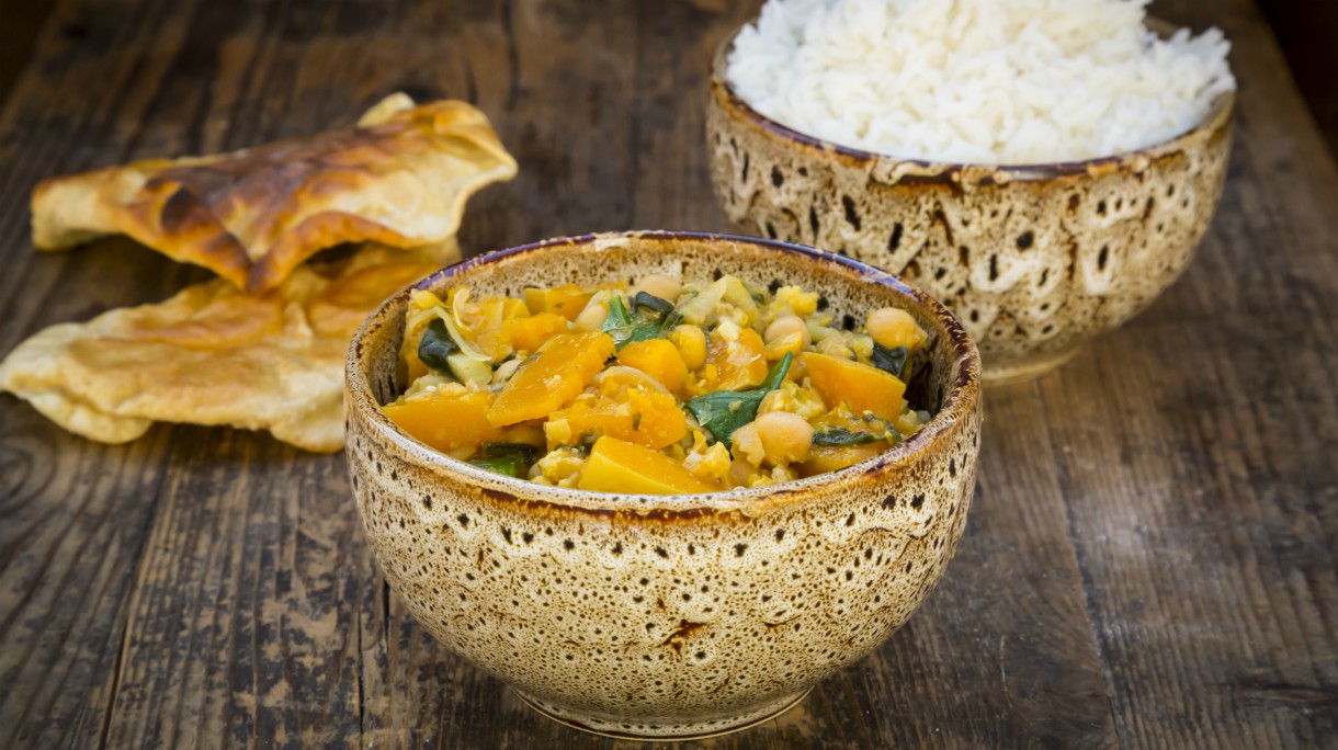 Indiase pompoencurry
