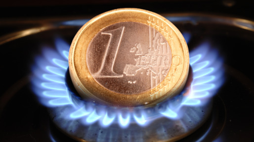 costs of energy and Euro coin