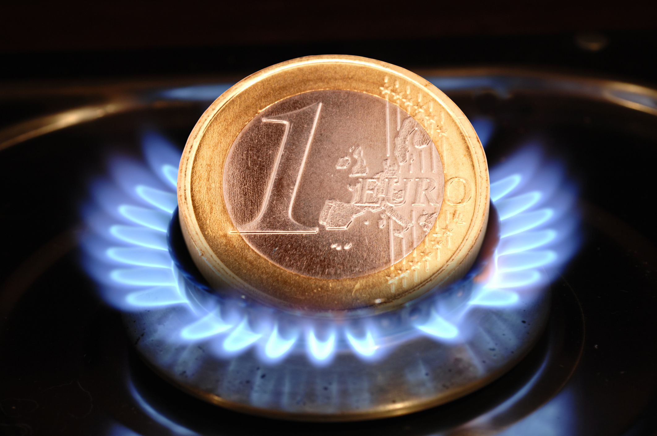 costs of energy and Euro coin