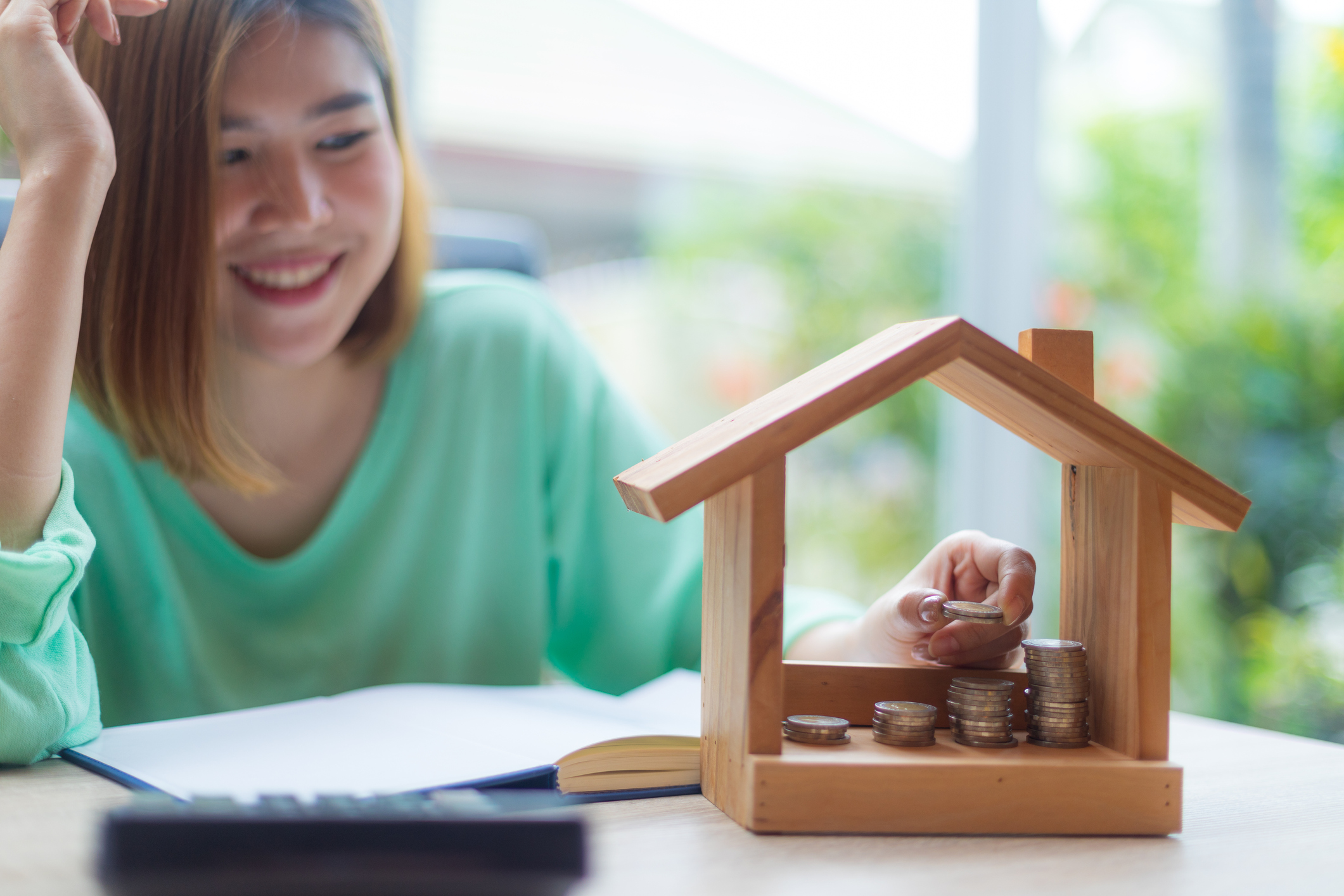 Property investment and house mortgage financial concept,