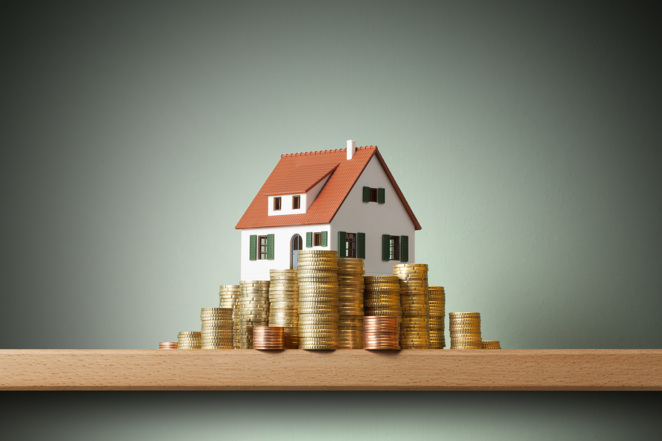 House on money stack