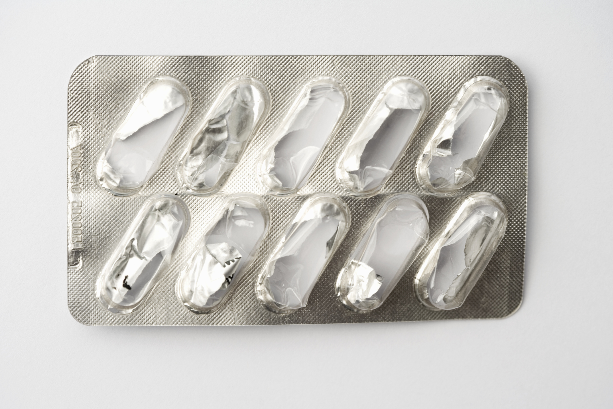 Empty blister pack