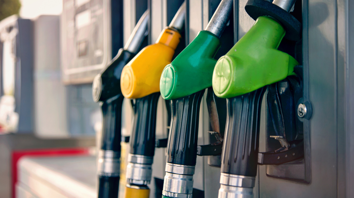 Color gasoline, diesel, pumps