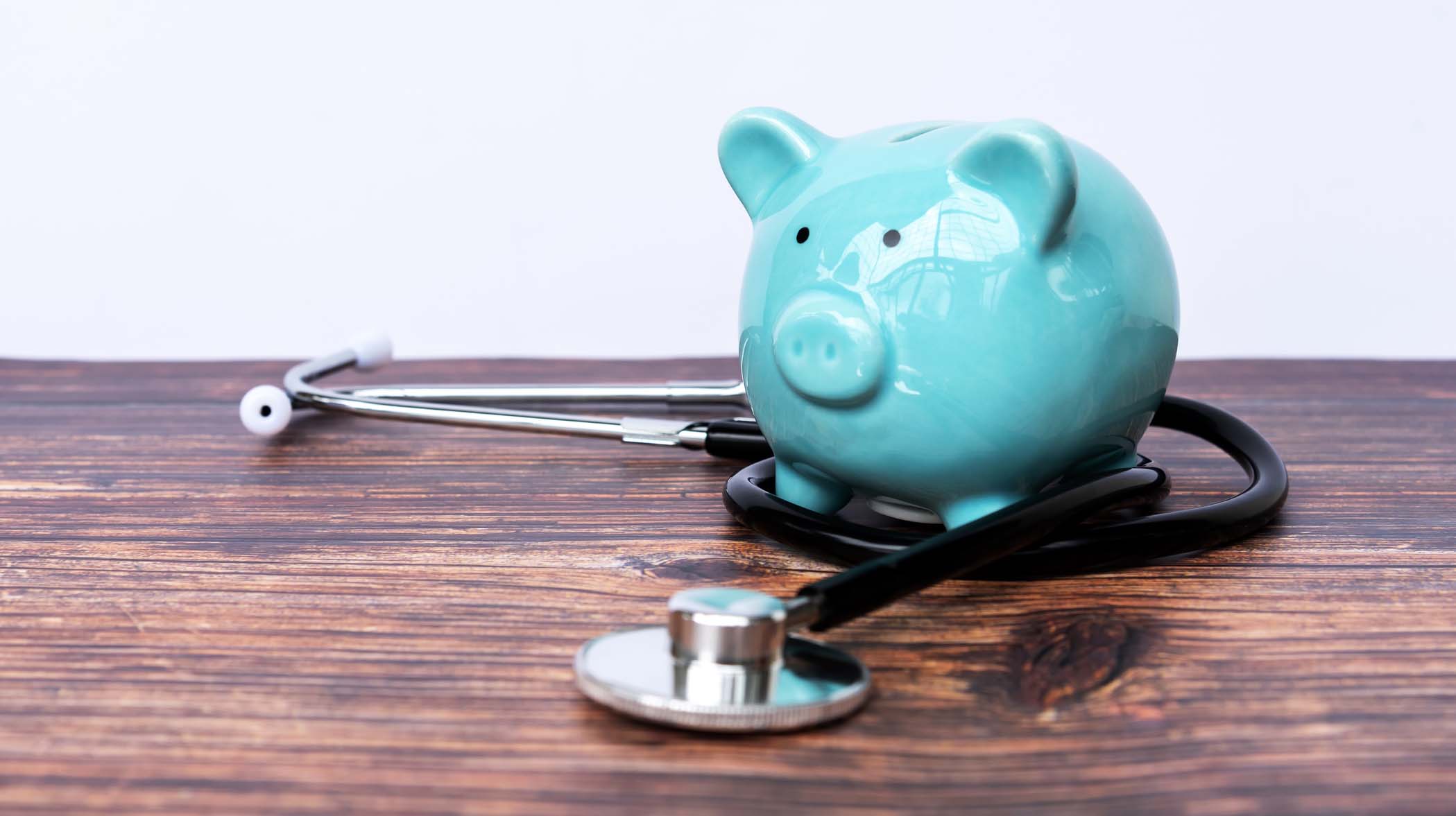 Piggy Bank and Stethoscope