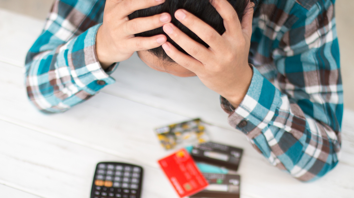Businesses stress with credit cards.