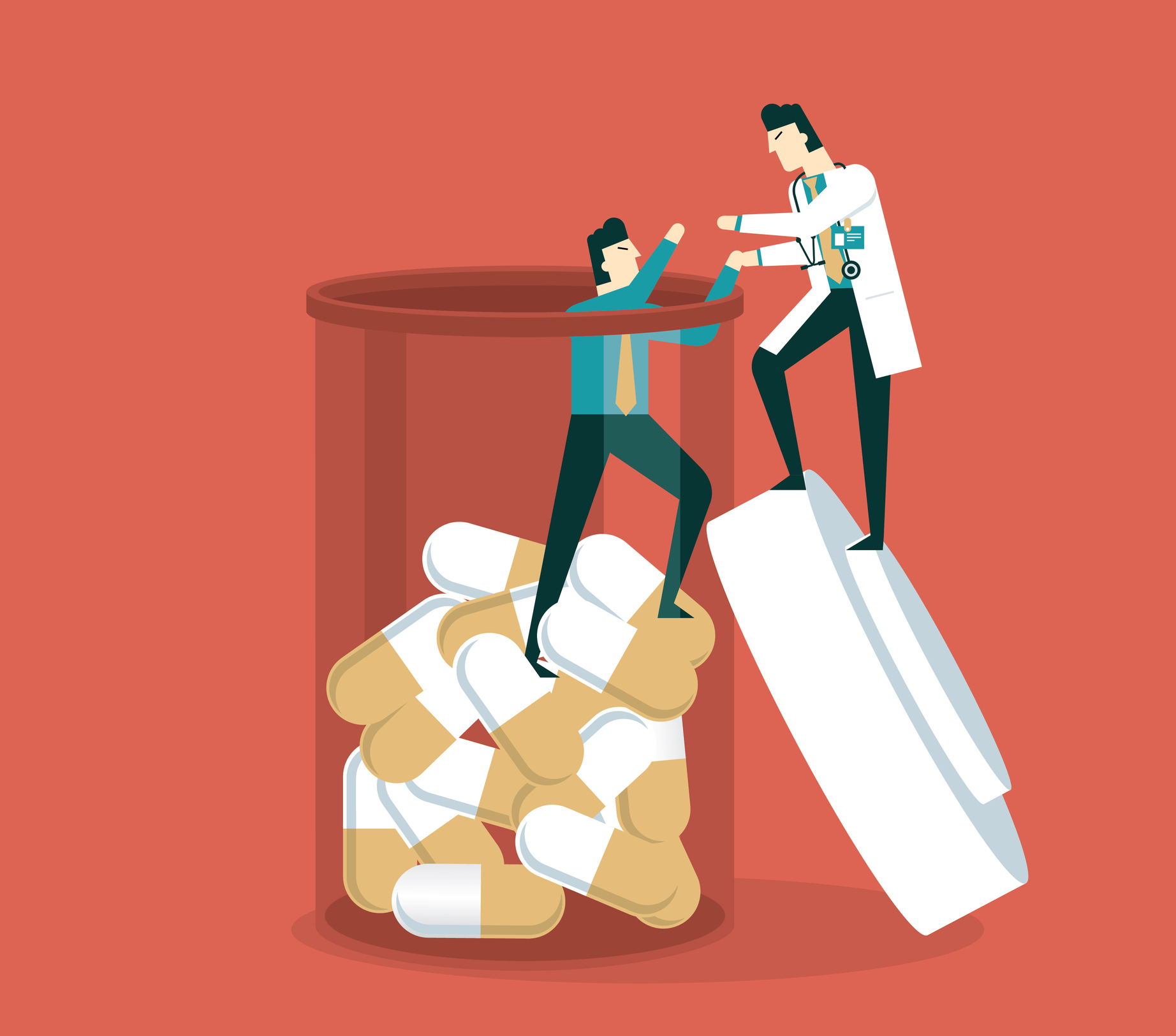Addiction treatment – Businessman