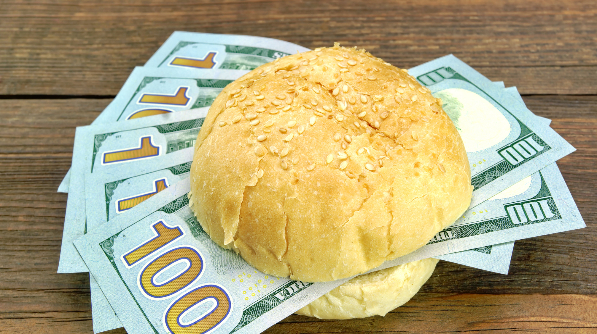 New One Hundred Dollar Bills Fresh Burger