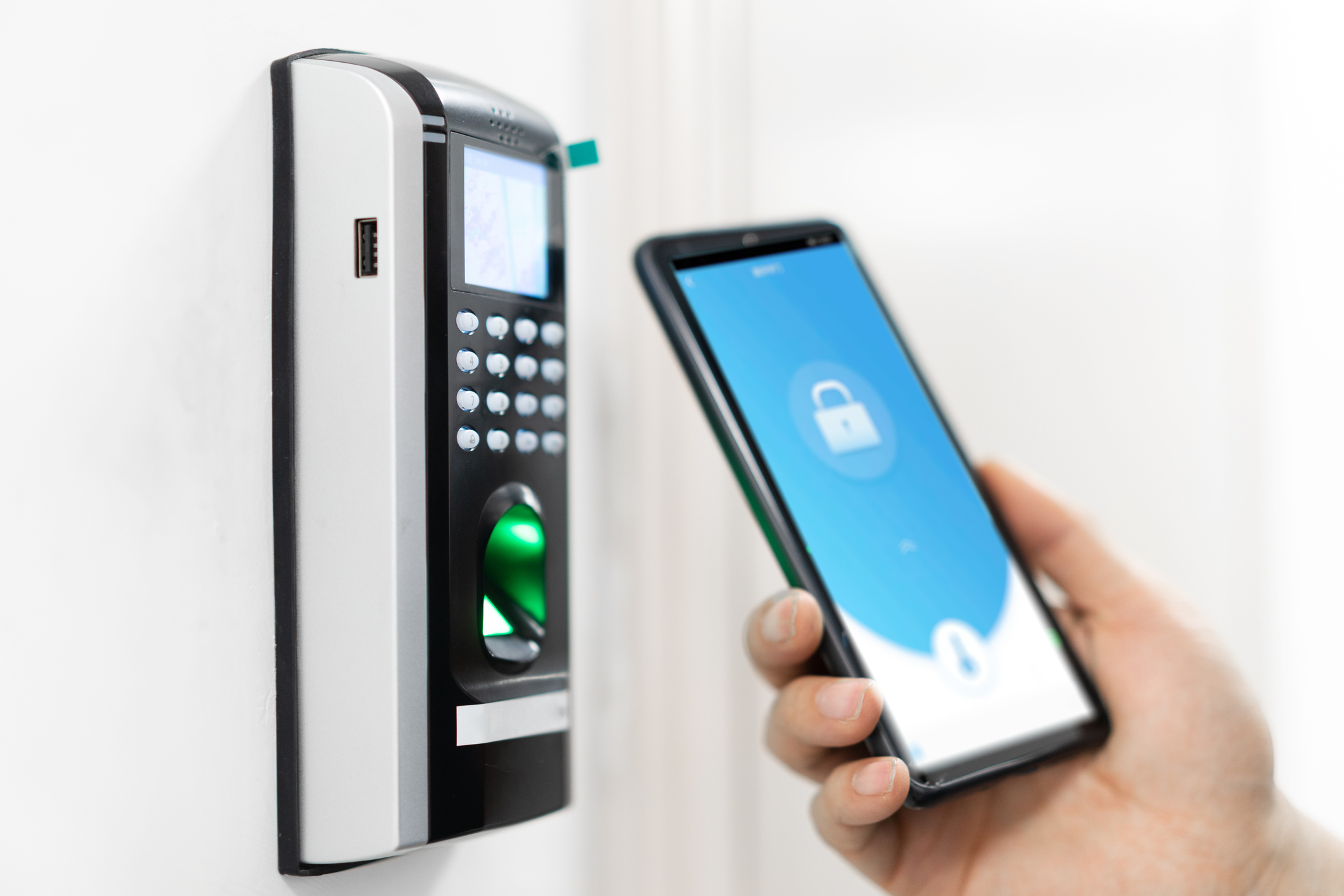smart home with lock