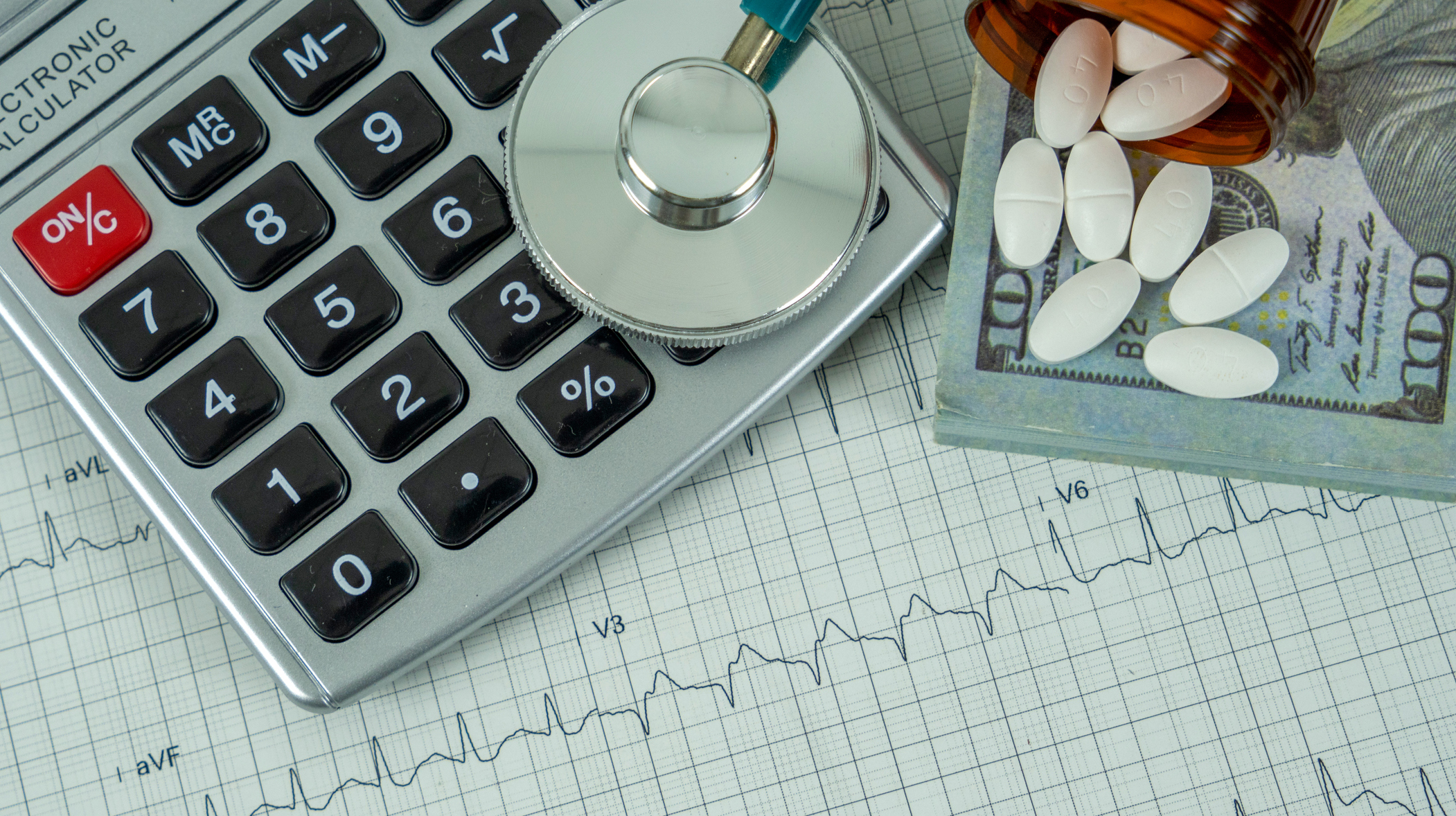 Financial health check or cost of healthcare.