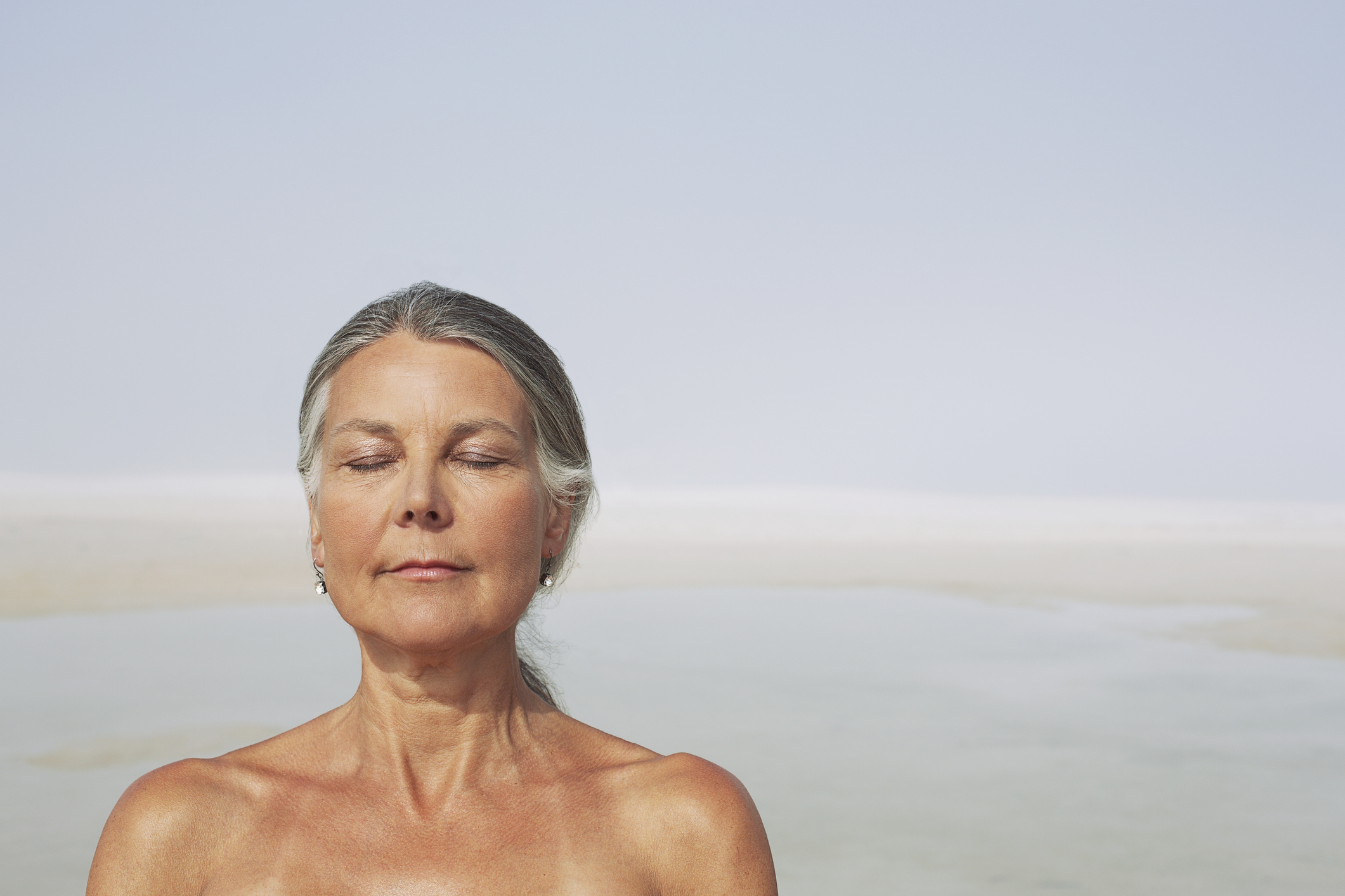 Woman meditating