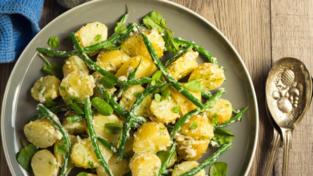 potato and green beans salad