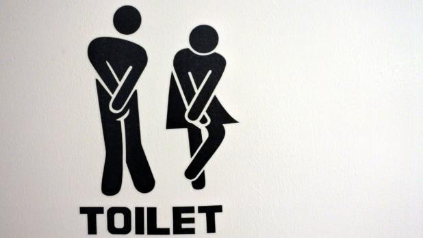 Urinary Urgency Toilet Sign for men and women