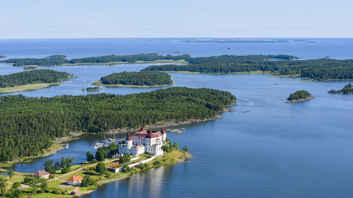 Aerial view of coastline