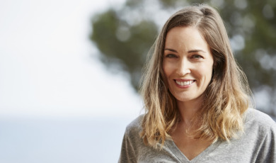 Portrait of mature woman smiling