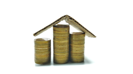 Coins, silver and gold have houses and condos.