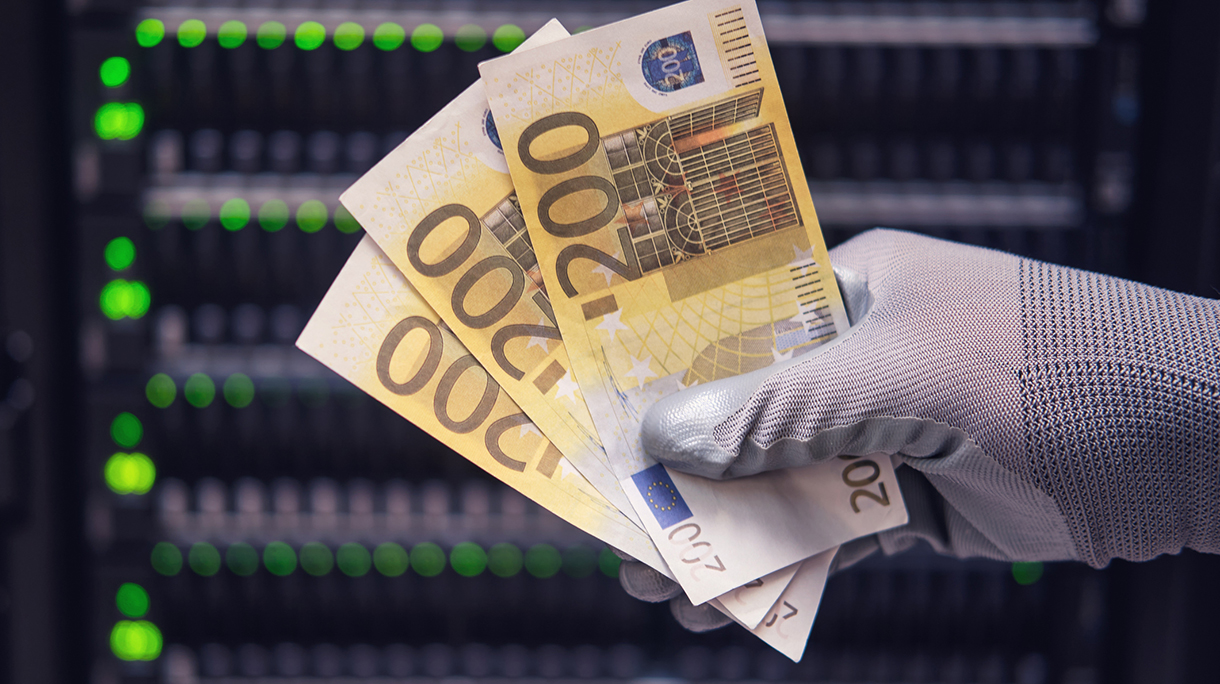 Euro geld waaier