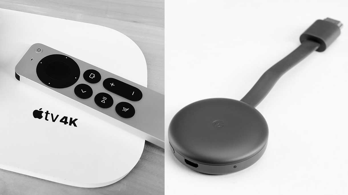 Apple TV en Google Chromecast