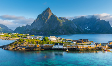 LOFOTEN SUMMER LANDSCAPE