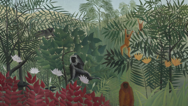 2. Tropisch bos met apen van Henri Rousseau, 1910..jpg