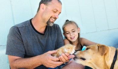 Dieren hond kat huisdier