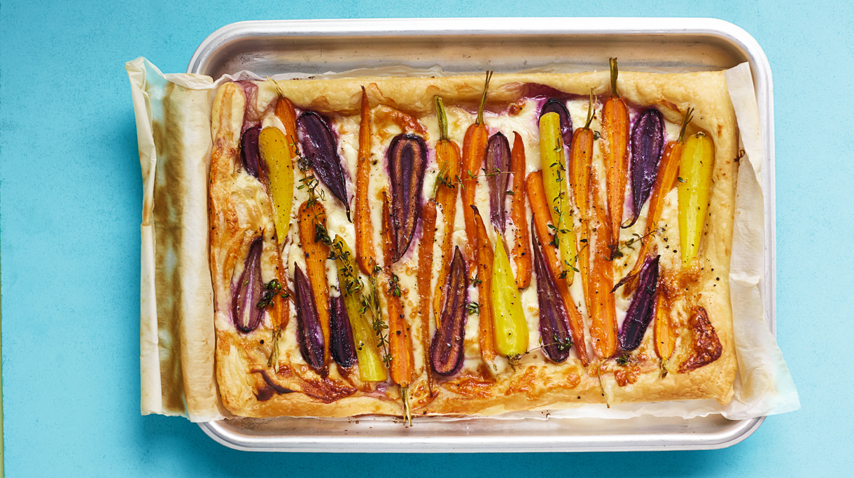 Tarte tatin met wortel recept van Rukmini Iyer