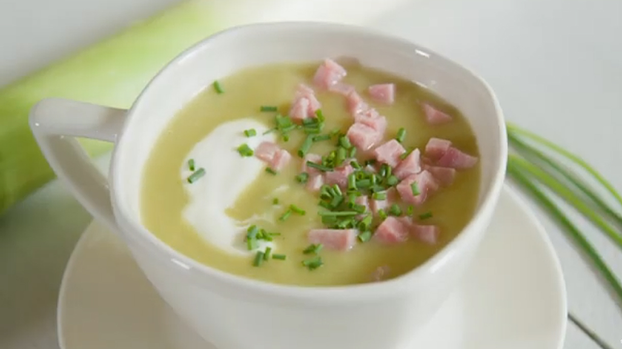 Preisoep met aardappel