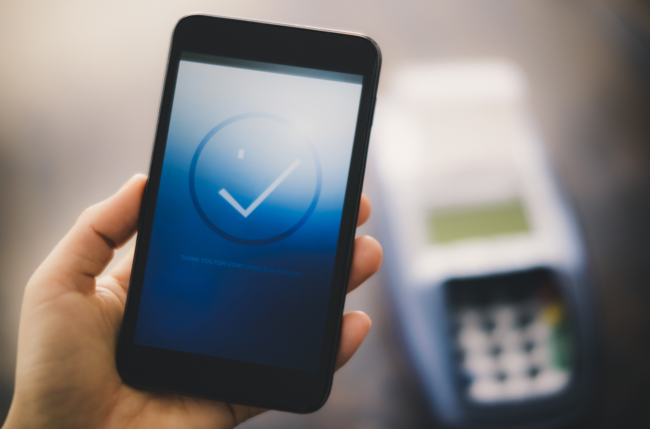 Mobile Payment via smartphone.