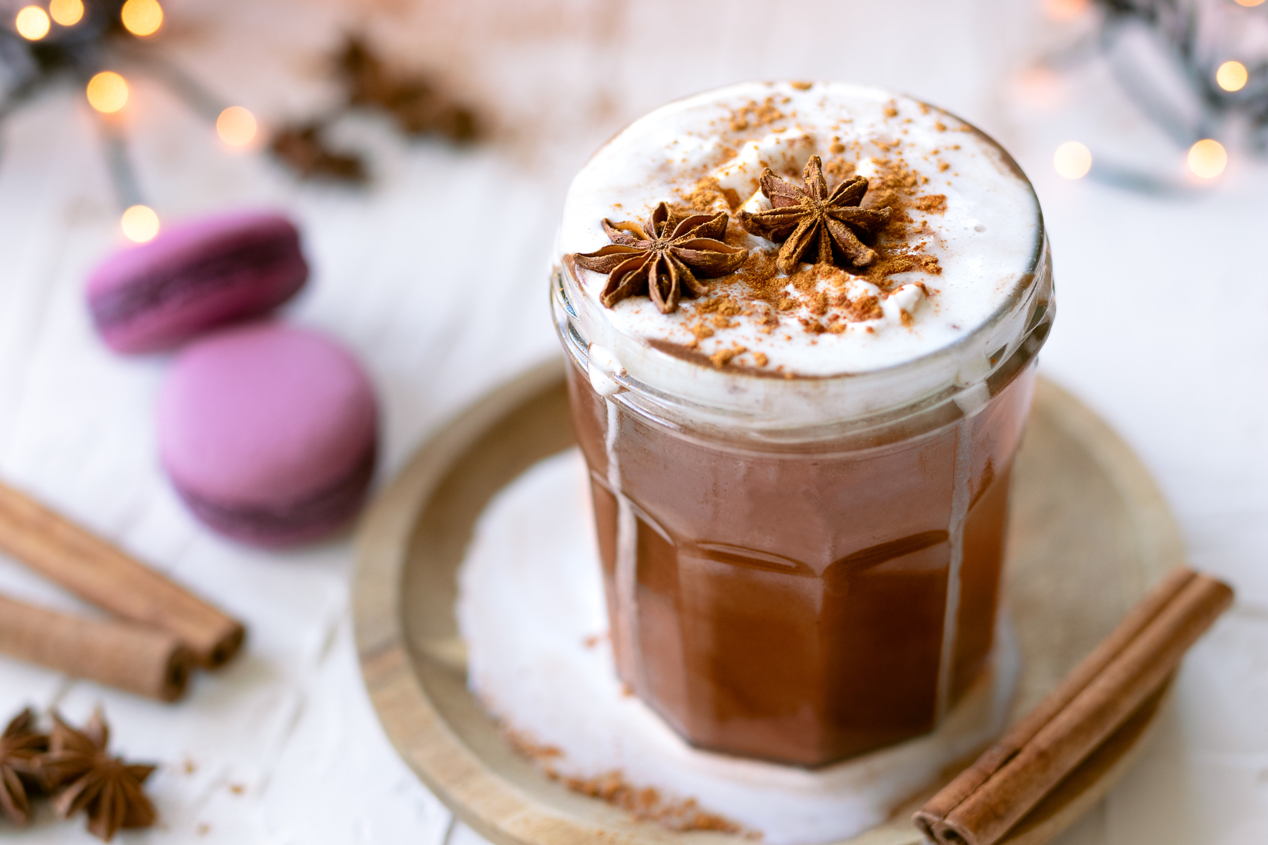 Hot Chocolate With Coconut Whipped Cream