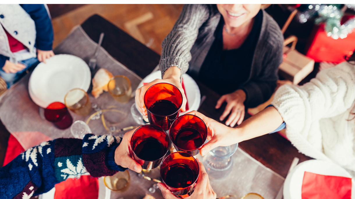 Friends Toasting Together