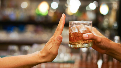stoppen met het drinken van alcohol