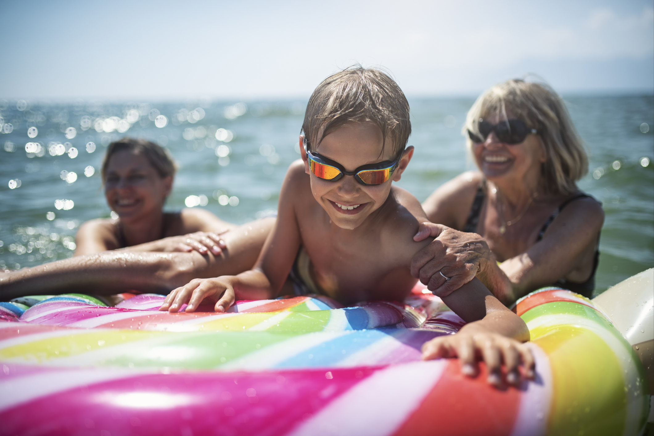 Recreatie op het water met de kinderen