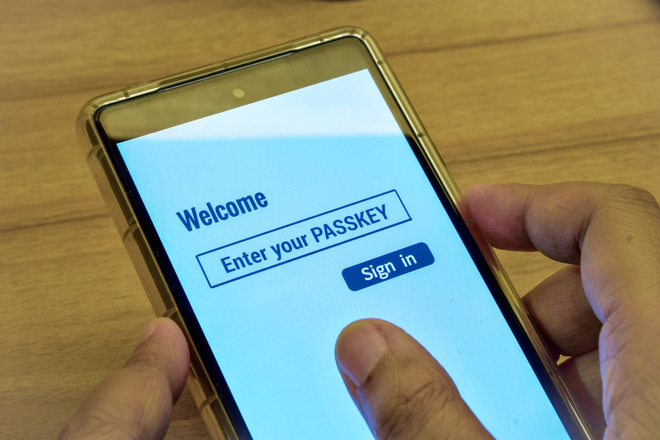 Passkeys op je telefoon