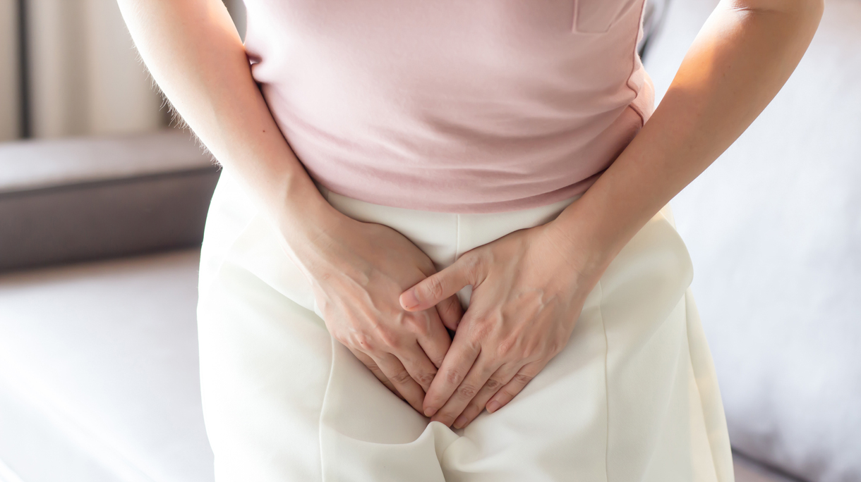 vrouw met pijnlijke vagina
