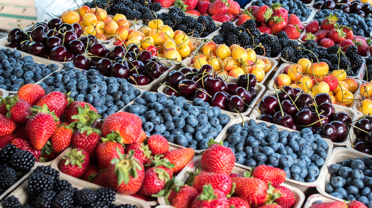 fruit op de markt