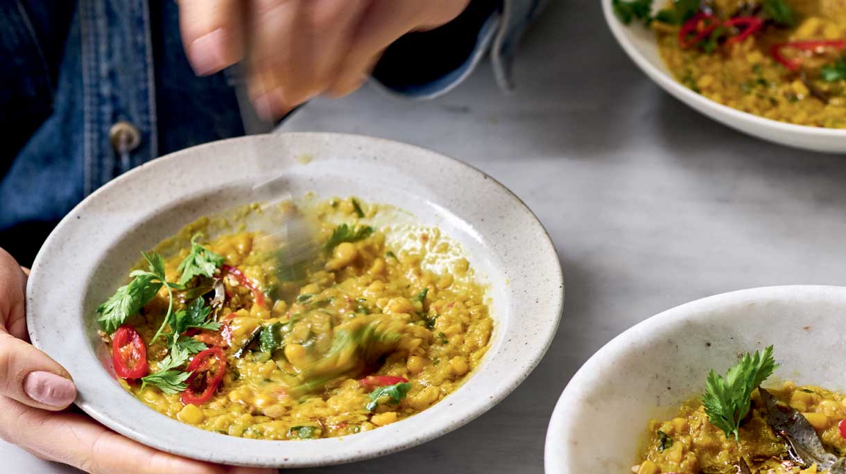 dal met mais en spinazie