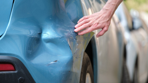 Deuk in de auto, parkeerschade