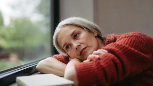 verdrietige vrouw