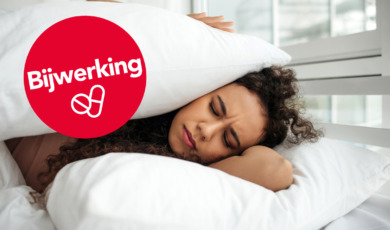vrouw heeft nachtmerrie
