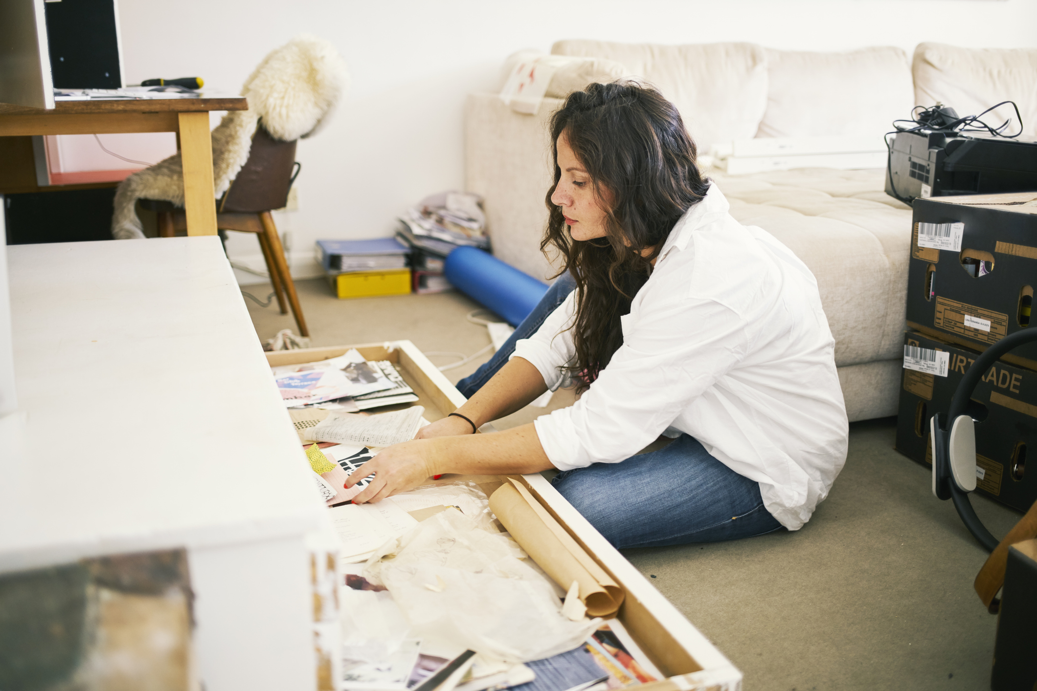 Vrouw in huis