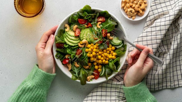 Salade met peulvruchten