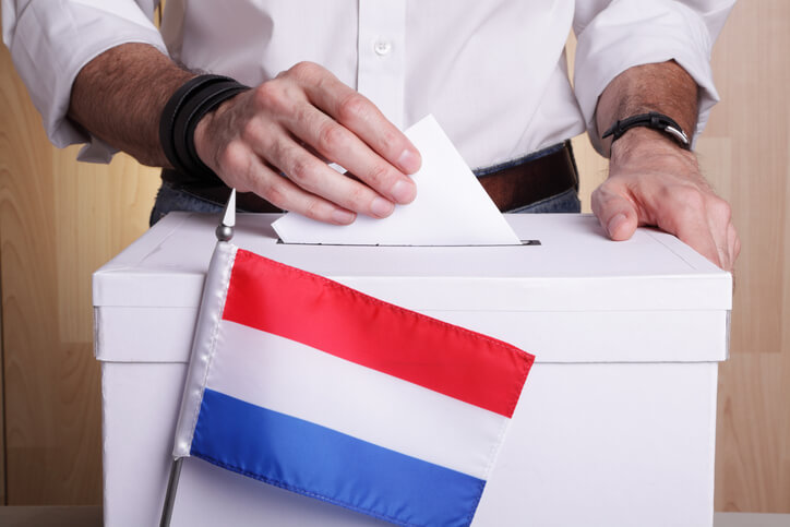 Man gaat stemmen in Nederland